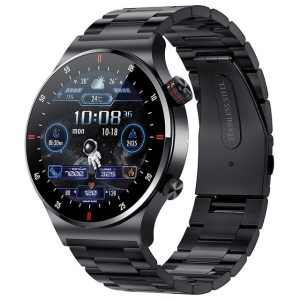 Смарт часовник STELS E84, Bluetooth разговори, IP67 - Черен
