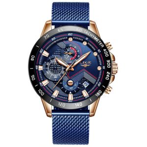 Мъжки часовник Lige Sport Watch, Водоустойчив