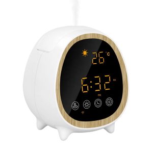 aroma diffuser stels WiFi Difuser Ultrasonic Essential Oil Diffuser With Time Temperature Weather
