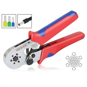 Комплект клещи за кримпване STELS на кабелни накрайници RX-97 Pro, 0.25 ÷ 6 мм²