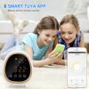aroma diffuser stels WiFi Difuser Ultrasonic Essential Oil Diffuser With Time Temperature Weather