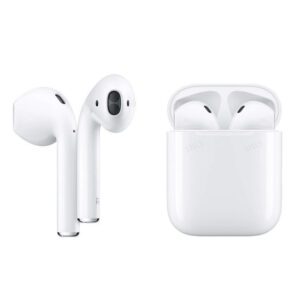 Безжични слушалки STELS i700 с Bluetooth връзка и кутия за зареждане.
