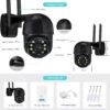 Детайлно изображение на Камера за наблюдение STELS SmartZoom SL90, представящо нейните компоненти и пълен комплект за монтаж и употреба.
