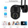 Камера за наблюдение STELS SmartZoom SL90 с опции за съхранение на записи в облак и на карта памет.
