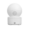 Задна страна на камера за наблюдение STELS SmartEye SL10, показваща портовете и вграден високоговорител за двупосочна аудио връзка.
