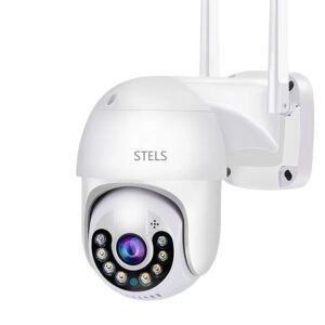 Изображение на камера за наблюдение STELS SmartZoom SL70, ясно показващо модерен дизайн и PTZ функционалност за ефективно видеонаблюдение.