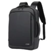 Черна раница за пътуване STELS SmartCarry 40 с изчистен и ергономичен дизайн, подходяща за ръчен багаж при пътуване със самолет.
