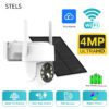 Соларна камера STELS UltraEye SL30 с Wi-Fi, 4MP резолюция, PTZ управление и соларно захранване, подходяща за наблюдение на открито.
