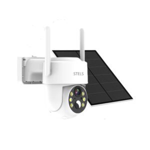 Соларна камера STELS UltraEye SL30 за наблюдение на открити пространства, с вграден соларен панел и PTZ функционалност.