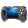 Преносима игрова конзола STELS Anberni ARC-S в сив цвят, подходяща за игра на ретро игри с ярък дисплей.