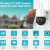 Соларна камера STELS UltraEye X200 с 5000mAh батерия и PTZ управление, подчертаваща множество интелигентни функции за видеонаблюдение.