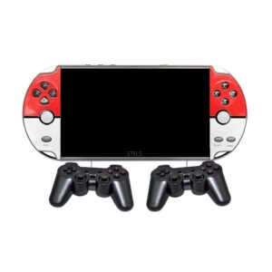 Конзола за игри STELS X90 с два контролера за мултиплеър и ретро дизайн в червен и бял цвят.