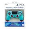 Оригинална опаковка на джойстик за PS4 DualShock 4 Berry Blue в двуцветен дизайн синьо и червено.