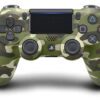 Камуфлажен джойстик за PS4 DualShock 4 Green Camouflage, безжичен контролер с ергономичен дизайн.