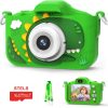 Детски фотоапарат STELS DinoCam X350 в зелен цвят, комплект с 16GB карта памет и аксесоари.