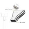 Метален конектор с магнитно захващане и USB-C вход.