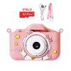 Детски фотоапарат STELS KittyCam X300 в розов цвят, комплект с 16GB карта памет и аксесоари.