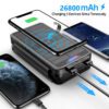Устройство с капацитет 26800mAh и възможност за безжично зареждане.