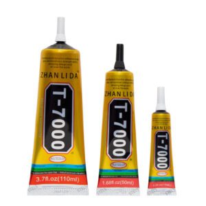 Лепило за дисплей T-7000 в три различни опаковки - 15 ml, 50 ml и 110 ml.