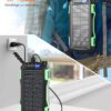 Външна батерия STELS EnergyPlus 30K с фенер и страничен бутон за включване – преносима батерия с практичен дизайн за нощна употреба.