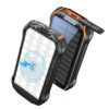 Външна батерия STELS PowerMax 20K с безжично зареждане и интегриран соларен панел, мощна и практична преносима батерия PowerBank за всякакви ситуации.