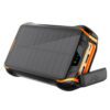 Външна батерия STELS PowerMax 20K – здрава и компактна преносима батерия с интегриран соларен панел за зареждане навсякъде на открито.