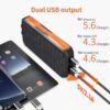 Външна батерия STELS SolarPro 16K с два USB изхода – соларна батерия за едновременно зареждане на няколко устройства.