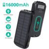 Соларна батерия STELS SolarPro 16K с капацитет 16000mAh и безжично зареждане – преносима батерия с удобен дисплей.
