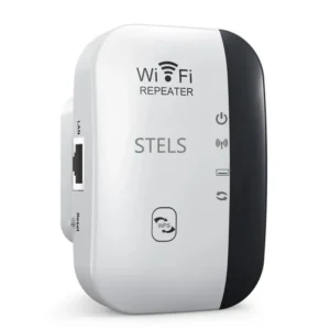 Усилвател за WiFi STELS MT03 с компактен дизайн и бутон за WPS свързване