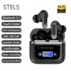 Обобщение на топ характеристиките на STELS V8: Hi-Fi аудио, ANC шумопотискане, ENC разговори и тъчскрийн контрол.