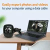 Прехвърляне на видео и снимки чрез USB кабел към компютър за анализ и съхранение