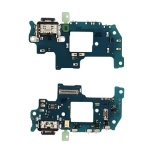 Оригинален блок захранване (PBA) GH96-16718A за Samsung Galaxy A55 5G (SM-A556B) – платка с USB-C порт (две гледни точки)