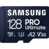 Детайлна снимка на високоскоростна Samsung micro sd card 128GB